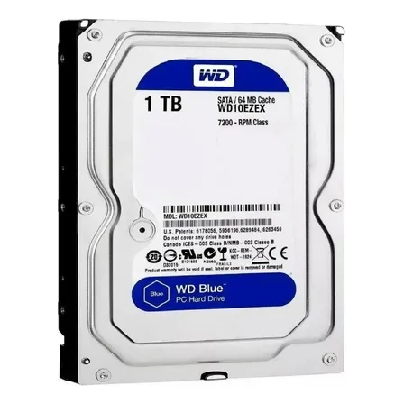 Disco Duro 1tb Wd Blue 7200rpm Pc Dvr Camaras Almacenamiento Grupo 1 (Reacondicionado)