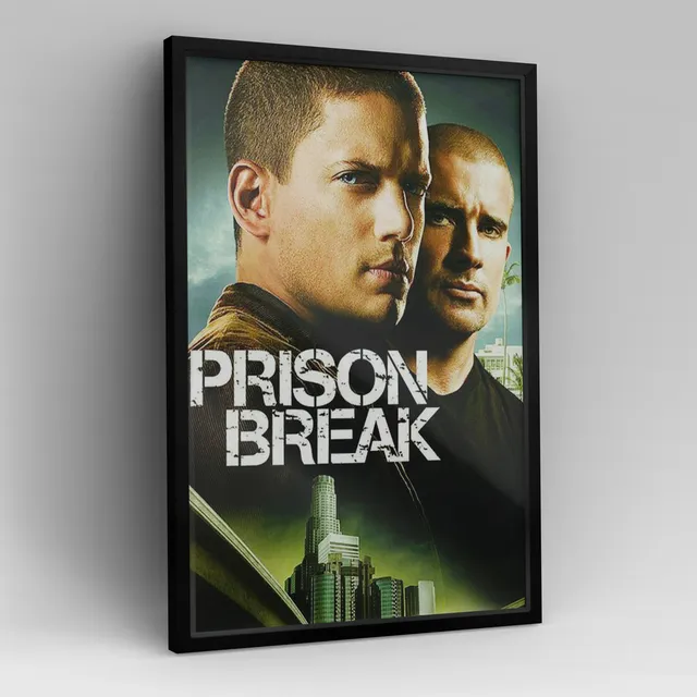 Cuadro Prison Break 40x30 Cm C/ Vidrio