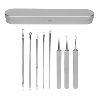 Kit De Extracción De 8 Herramientas Para Eliminar Espinillas Kit De Extracción De 8 Herramientas Para Eliminar Espinillas