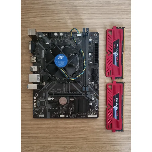 Intel Core I3-9100f + Mother Gigabyte H310h H20 + 8gb Ramx2
