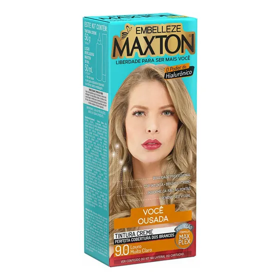Kit de Tintura creme para Cabelo Maxton