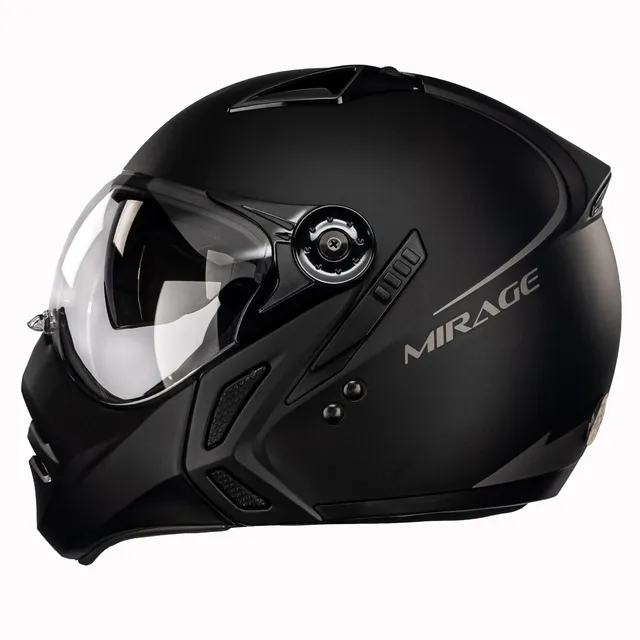 Capacete Mirage Peels Óculos Interno Preto Fosco F21