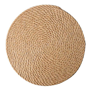 Manteles Individuales Redondos De Yute Trenzado Para Mesa De Manteles Individuales Redondos De Yute Trenzado Para Mesa De