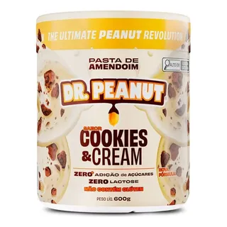 Suplemento Dr. Peanut Sabor Cookies & Cream De 600g Pasta Suplemento Dr. Peanut Sabor Cookies & Cream De 600g Pasta