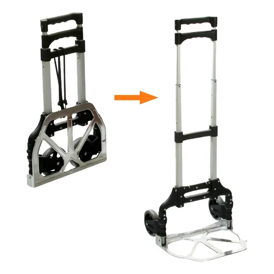 Carretilla Carrucha Portatil Plegable Carga 80kg Exxel