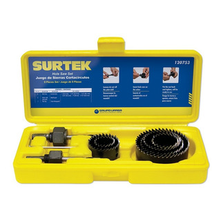 Kit De Sierras Cortacírculos P/madera Surtek® C/mandril Guía Kit De Sierras Cortacírculos P/madera Surtek® C/mandril Guía