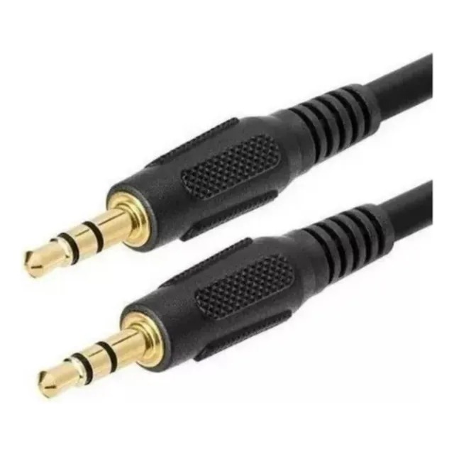 Cable Audio Auxiliar Pin 3,5mm. 1,5mts. Excelente Calidad.
