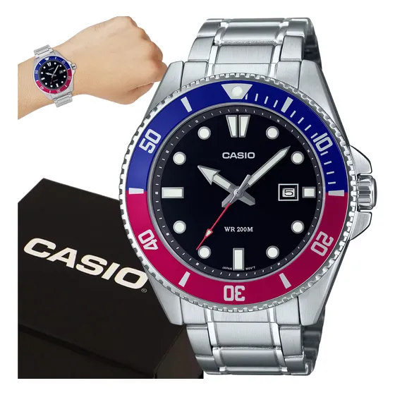 Relógio Masculino Casio Duro Bicolor 200metro Mdv-107d-1a3v