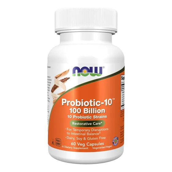 Supplement Now Probiotic-10 Mil Millones De Cápsulas Vegetar