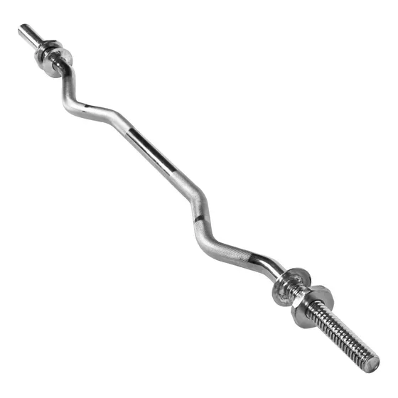Barra W Maciça 25mm Cromada Com Rosca P/treino Musculação