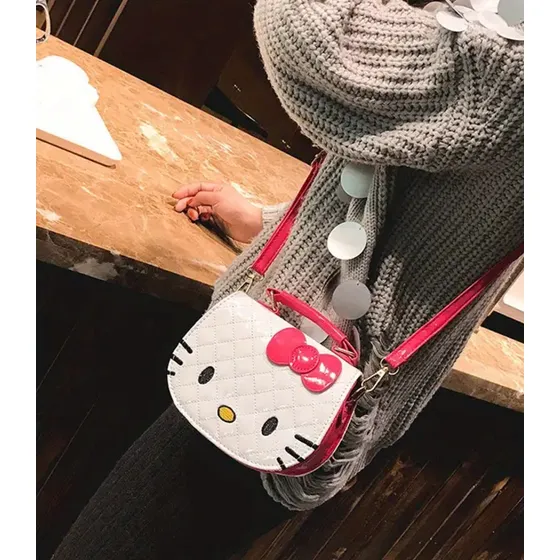 Bolso Cartera Bandolero Monedero De Hello Kitty