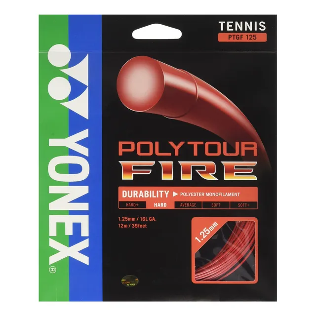 Cordaje Tenis Polytour Fire Rojo