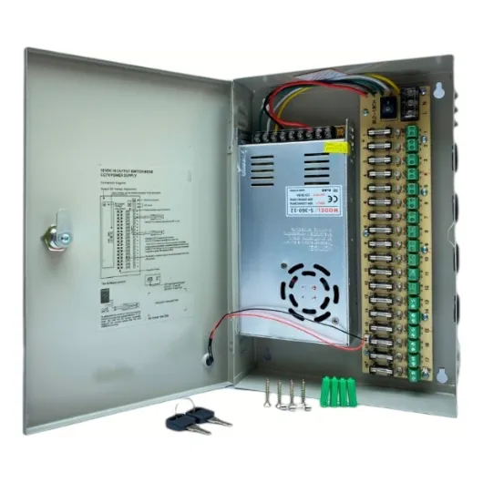 Fuente De Poder Centralizada De 12v 30a 18 Canales 