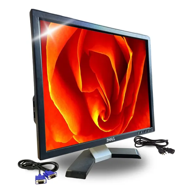 Monitor Dell 19 Polegadas Led Preto Vga Tela Lcd Dvi P190 