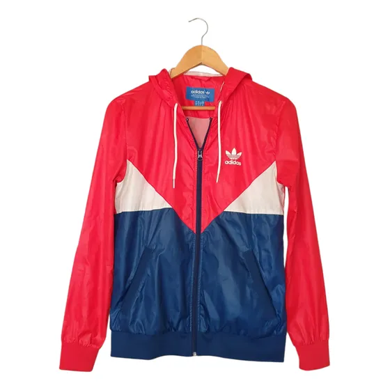 Campera Adidas Retro Rompevientos Con Capucha Divina!