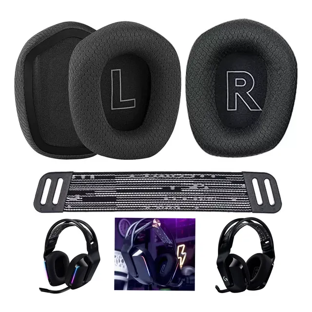 Almohadillas + Diadema Compatibles Con Logitech G733 G335