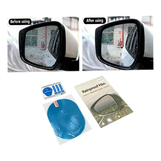 2 Laminas Antiempañantes Antiagua Antilluvia Para Retrovisor