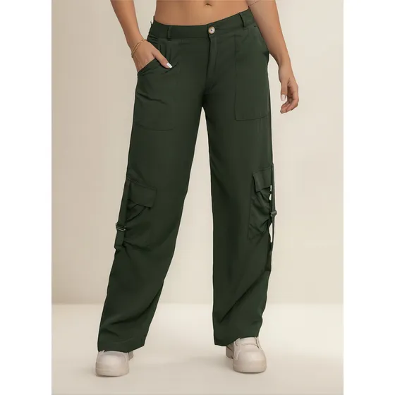 Pantalón Mujer Verde Atypical 3461