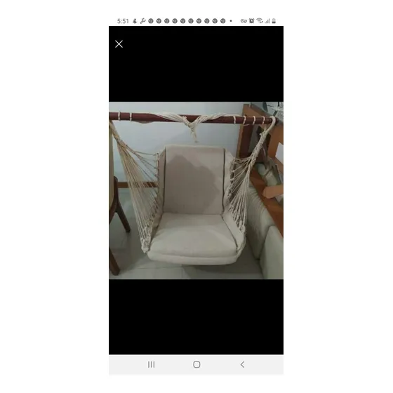 Hamaca Tipo Silla Acolchada