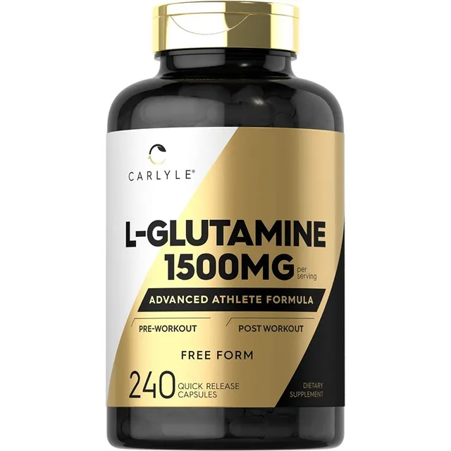 L-glutamina 1500 Mg Carlyle 240 Capsulas