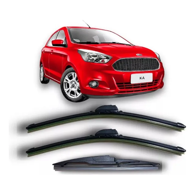 Kit 3 Escobillas Ford Ka 2016 2017 2018 2019 2020 2021