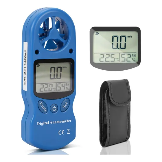 Mini Testador Termometro Higro Anemômetro (3 Em 1) Portátil