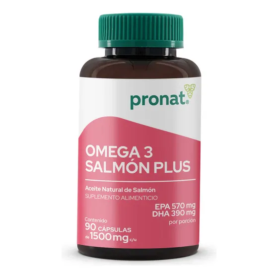 Omega 3 Plus De Salmón 90 Cápsulas Pronat