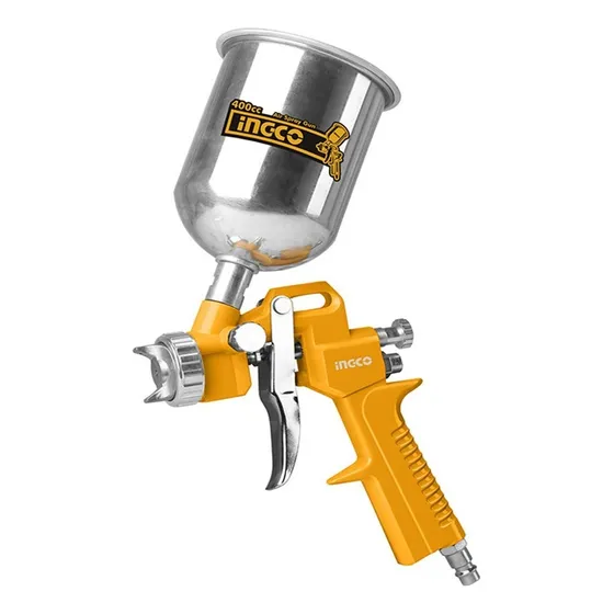 Pistola Para Pintar De Gravedad Ingco Hvlp 400 Cc 3-4 Bar