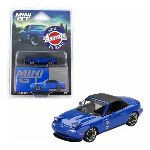 Miniatura Mini Gt Miata Mx-5 #1009 Tuned Version Dark Blue Azul