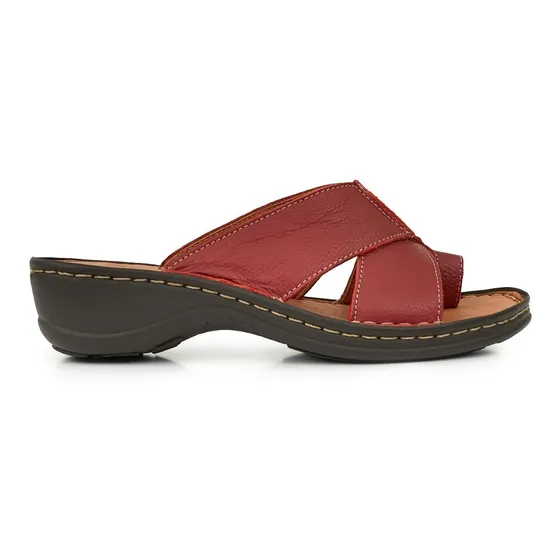 Chinela Mujer Cuero Briganti Zapato Sandalia Mcch02735 Fl