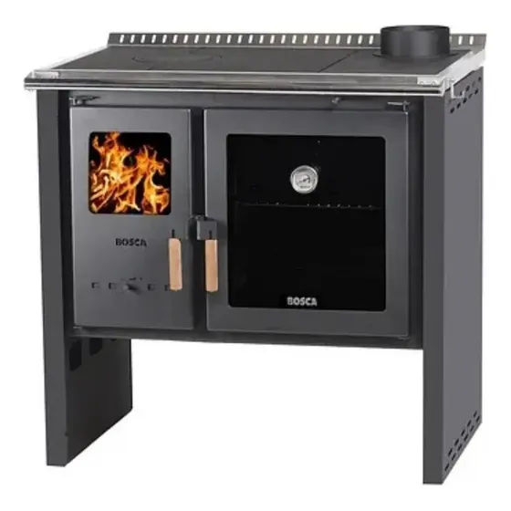 Cocina A Leña Hestia 90 Charcoal Bosca