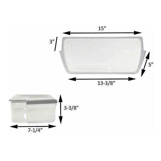 Cocina Cubo Basura Transparente Banda Blanca Parte