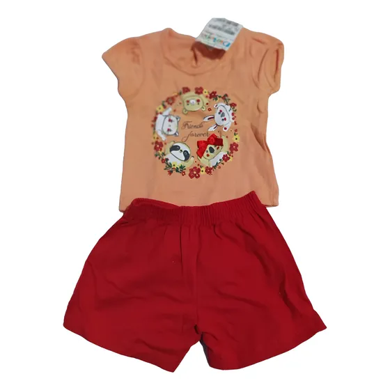 Conjuntos Para Niñas Short Y Camiseta Bebe