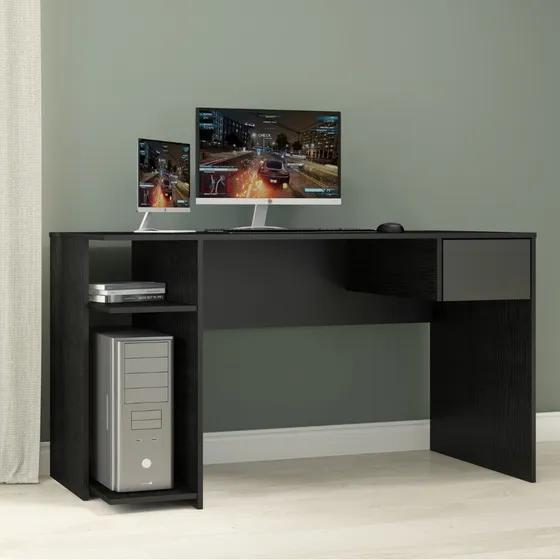 Escritorio-mesa Para Oficina -dormitorio, Gamer Con Cajón