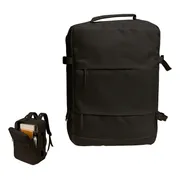 Mochila De Viaje Impermeable Laptop 15.6 Capacidad 20l Negro Liso