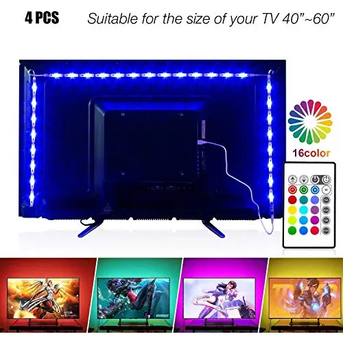 Pangton Villa Linea Luz Led Pie Para Tv Entre Fondo Usb