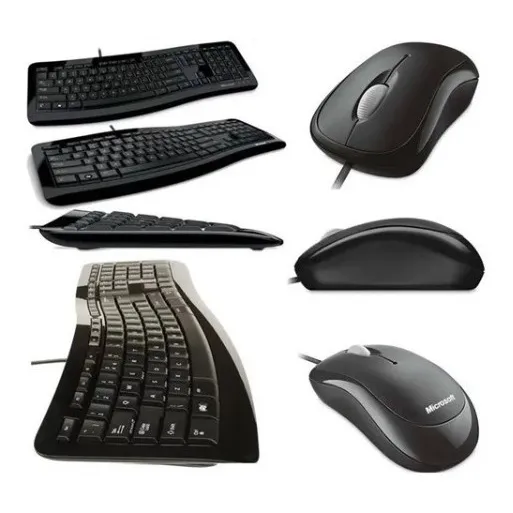 Combo Teclado Y Mouse Alambrico Multimedia Microsoft Curve
