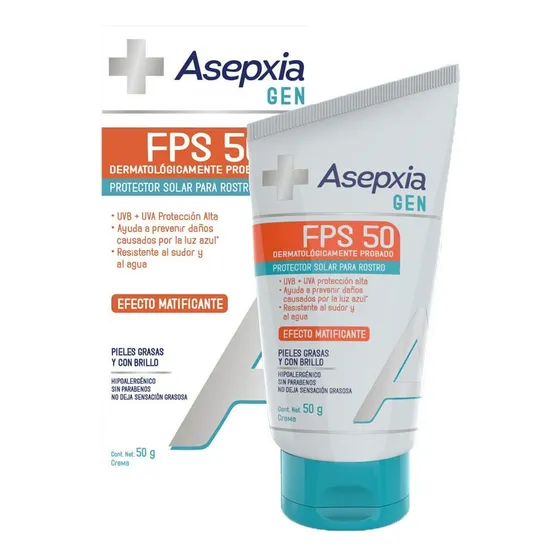 Asepxia Gen Protector Solar Fps50 Efecto Matificante 50gr 