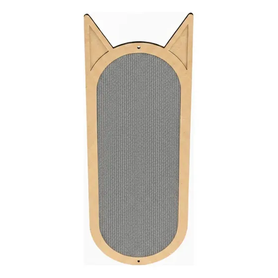 Arranhador Para Gato Parede Sisal 50x20 Grande Brinquedo Pet Cinza