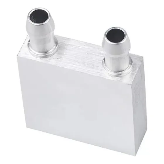 Water Block P/ Peltier 40x40mm Cor Prata - Retangular