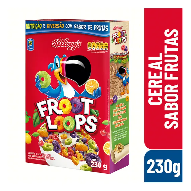 Cereal Froot Loops Sabor De Frutas Kelloggs 230g