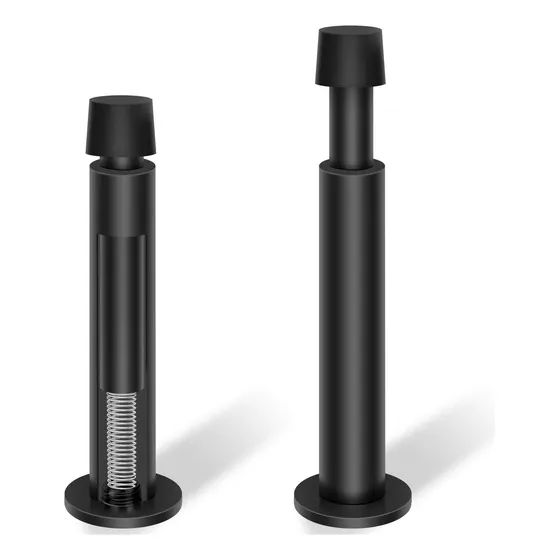 Kolako Tope Puerta Para Montaje Pared Negro 4.4  Largo Punta