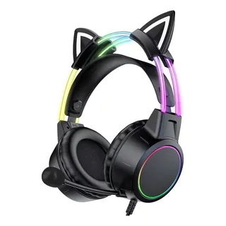 Fones De Ouvido Leves Para Jogos X15-pro Com Orelhas De Gato Fones De Ouvido Leves Para Jogos X15-pro Com Orelhas De Gato