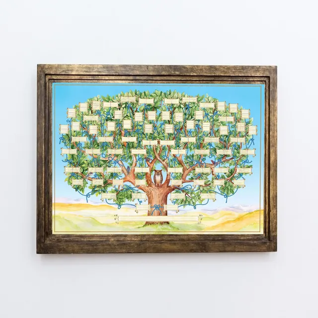 Xy Gráfico De Árbol Genealógico Regalo De Bricolaje