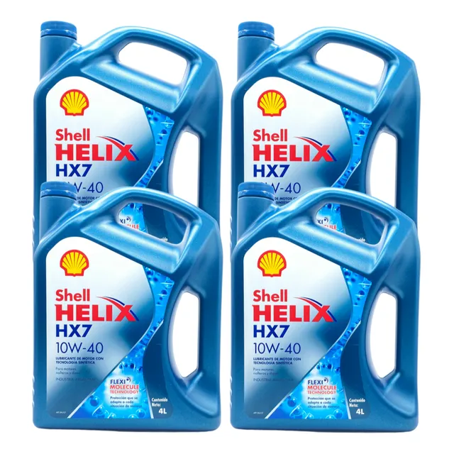 Aceite Shell Hx7 10w40 Semisintetico 4 L X4un