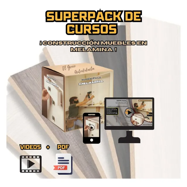 Superpack De Cursos De Construccion De Muebles En Melamina
