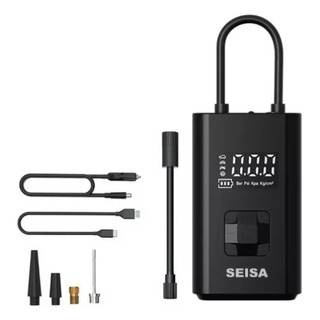 Compresor De Aire Portátil Infla Auto Moto Bicicleta Y Mas!! Negro 60w Compresor De Aire Portátil Infla Auto Moto Bicicleta Y Mas!! Negro 60w