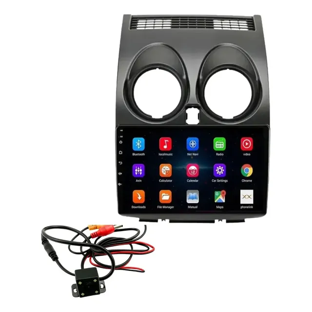 Radio 9 Carplay Android + Bisel Nissan Qashqai + Canbus 