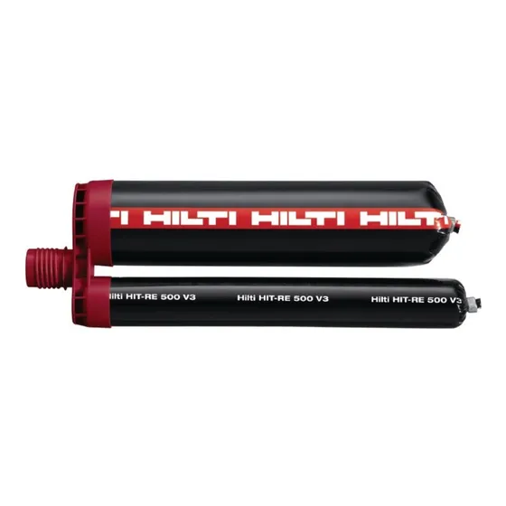 Epóxico Hilti Re 500 V3 Rojo Cemento Pegamento Envío Gratis