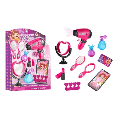Hojalis Set De Peluquería De 35 Piezas Para Niños – Tijeras, Secador Y Accesorios De Salón